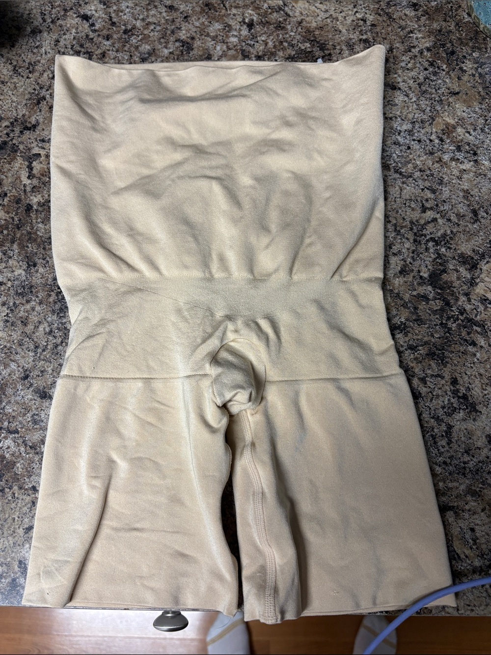 Assets By Spanx Nude High-Waist Shapewear Shorts